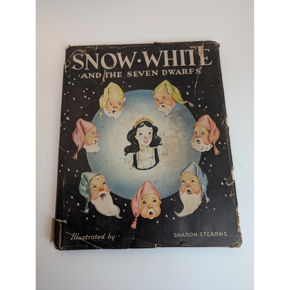 Vintage 1946 Snow White and the Seven Dwarfs Book Sharon Stearns Wilcox Follett